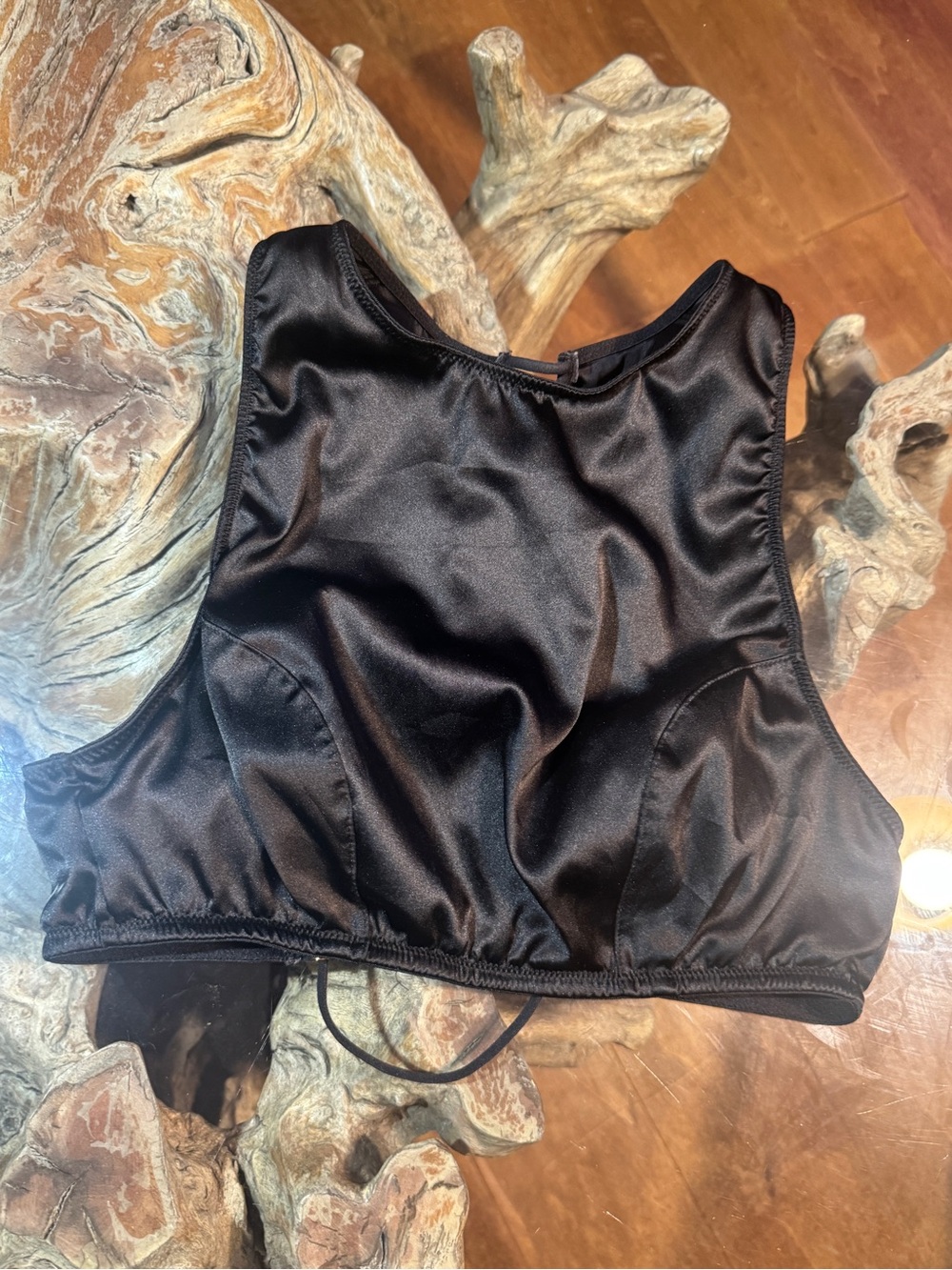 VS Satin High-Neck Bralette